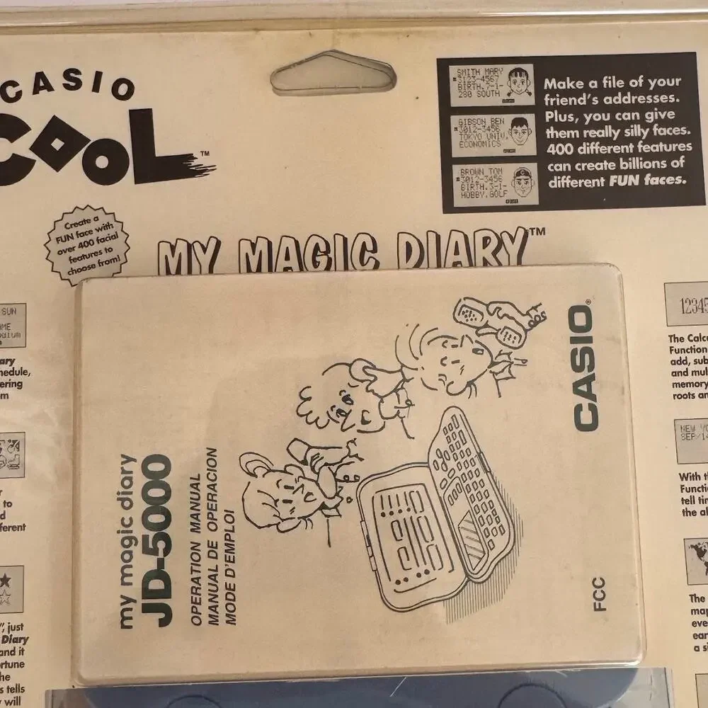 Casio Cool My Magic Diary Electronic Organizer Vintage 90s NEW JD-5000